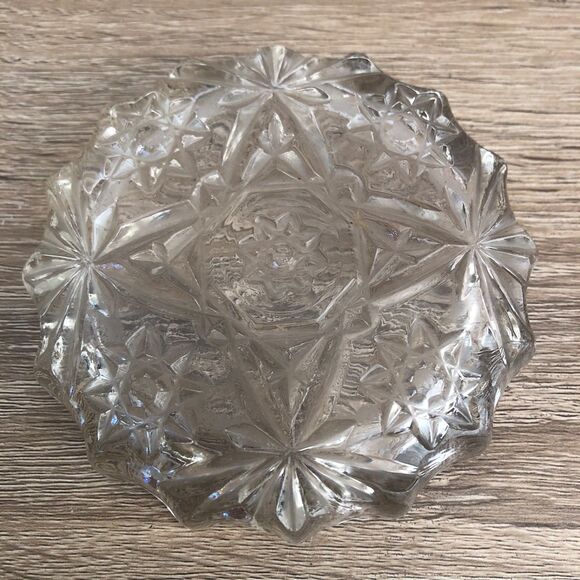 Vintage Anchor Hocking Early American Prescut Glass Ashtray Pattern EAPC Pattern - Picture 4 of 6